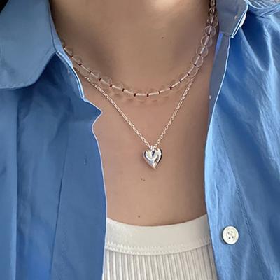 JA, ZEG JA! Kristallen en gekleurde kralenketting_NC269