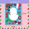 Xh053 Doe-het-zelf Kerstman Sneeuwpop Puzzelstickers Voor Kinderen Met Kleurrijke Ontwerpen