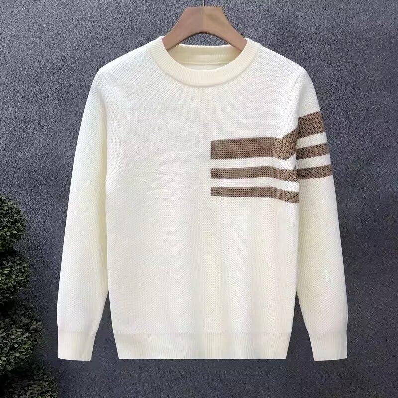 Pánský svetr Jaro 2024 Patchwork Různé barvy K pokožce šetrná látka Módní Všestranný top Ležérní S dlouhým rukávem Spodní tričko