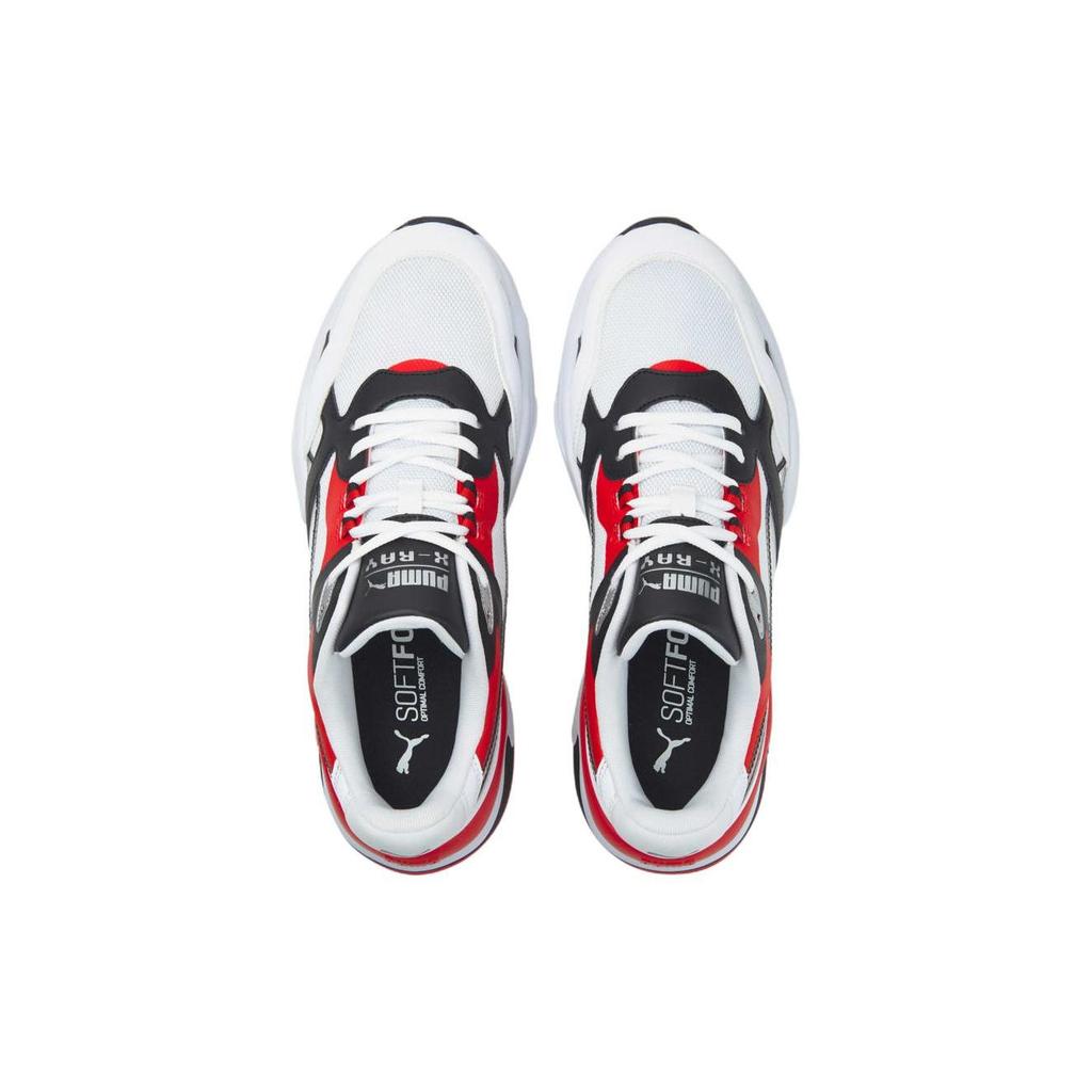 Puma X-Ray Millennium Fabric Versatile Comfortable Low-Top Lifestyle Sneakers Unisex Sneakers White Red Black 375999-13