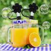 Flower Shape Straw Cover Caps Soft Silicone Straw Tips Lids Reusable Dust-Proof Straw Topper for Stanley Cup Party Decor