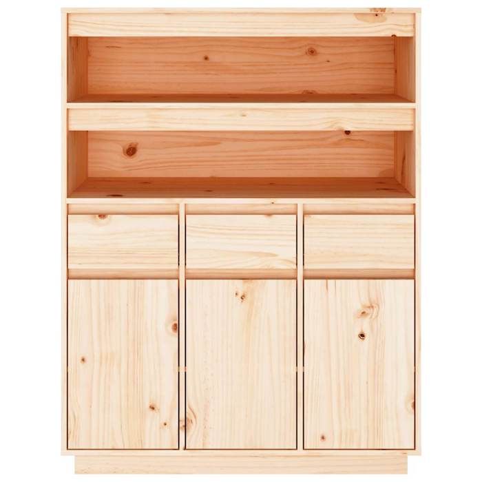 818215 vidaXL Buffet haut 89x40x116,5 cm Bois massif de pin