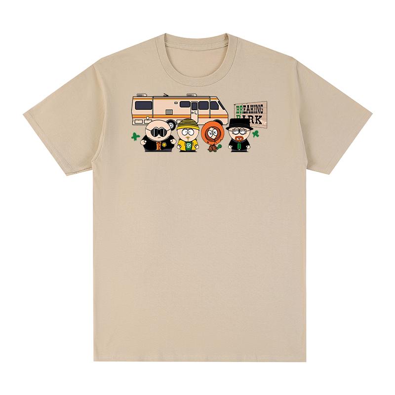 Breaking Bad t-shirt Park Print Fashion Clothing Chicken Brothers Y2k Streetwear Cotton Men T shirt New TEE TSHIRT Womens tops