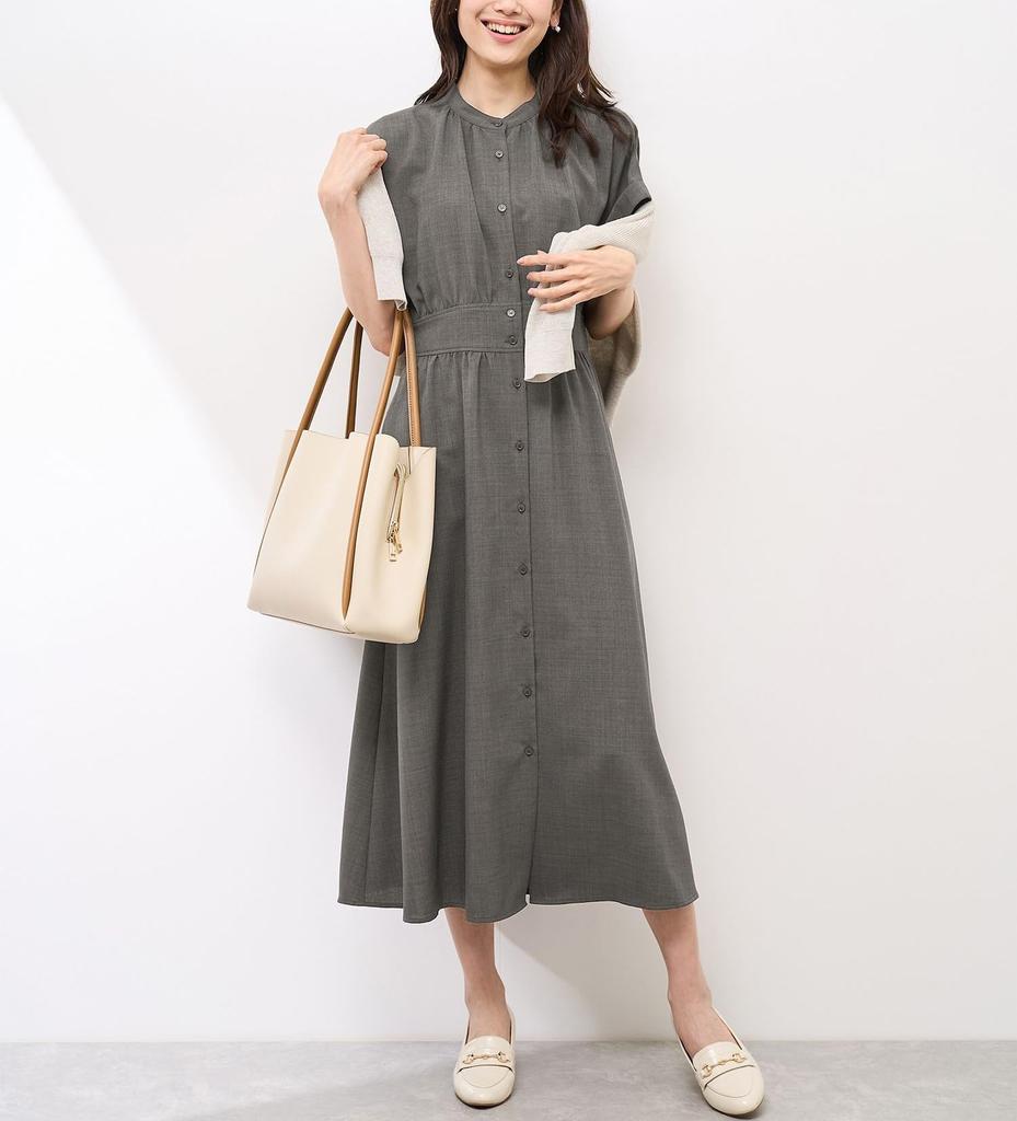 ROPE PICNIC French Dolman Charcoal Women's Dress, GDE15110, (06)