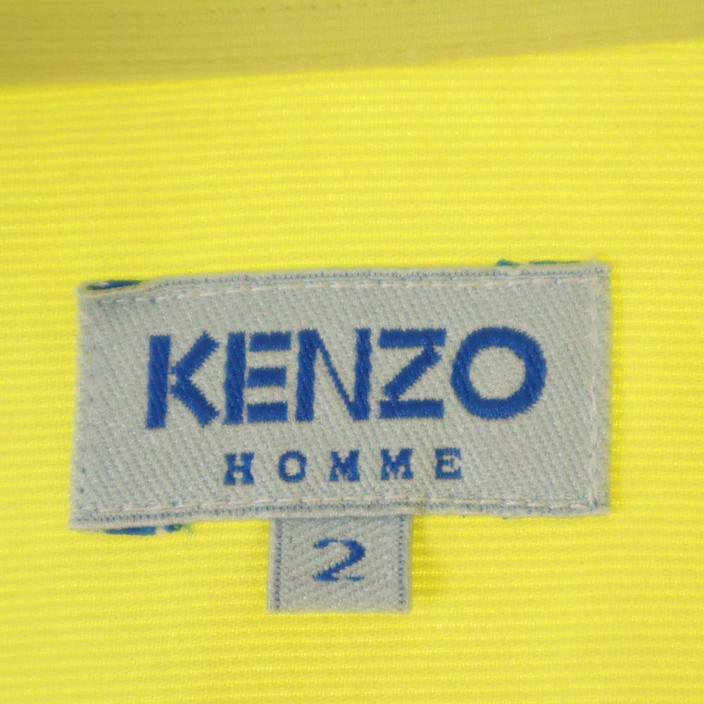 KENZO HOMME 90s Old Long sleeve shirt 2 Lime type Men's Used
