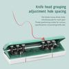 6 Hole Paper Puncher Spacing Adjustable Planner Hole Puncher for A4 A5 B5 A6 A7 Green