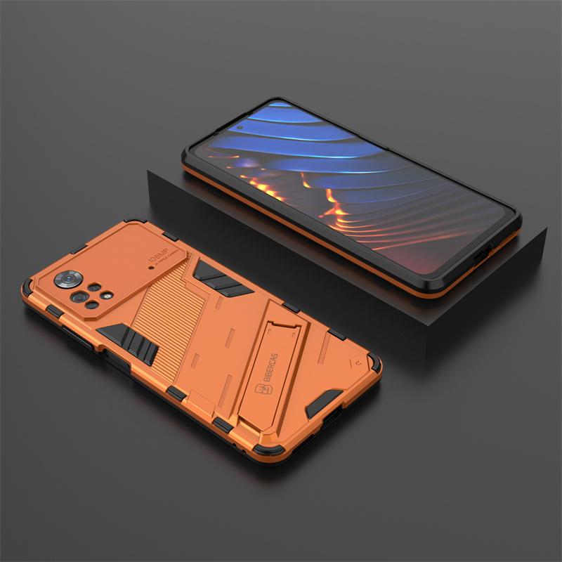 

For Xiaomi Poco X4 Pro 5G Case Magnetic Holder Armor Phone Cases For PocoPhone X4Pro PocoX4 Pro Poko X 4 Pro Stand Back Cover For Poco X4 Pro 5G помаранчевий