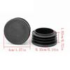 5pcs Circular Rubber Pipe Plug, Blade Type Plug, Furniture Iron Pipe Plastic Hole Plug