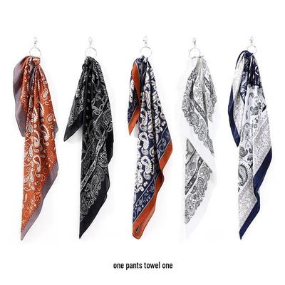 Foulard in Seta Multiuso Paisley Retro: Grande Quadrato per Street Dance, Hip Hop, Fazzoletto da collo per Uomo e Donna