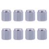 8 Pcs/Pack Tire Valve Caps Silver Premium Metal Rubber Seal Tire Valve Stem Caps Dust Proof Covers Stem Caps1