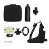 S400 Plus Mini Scuba Tank Diving Tank with 1L Oxygen Cylinder Diving Equipment for Underwater Exploration Black