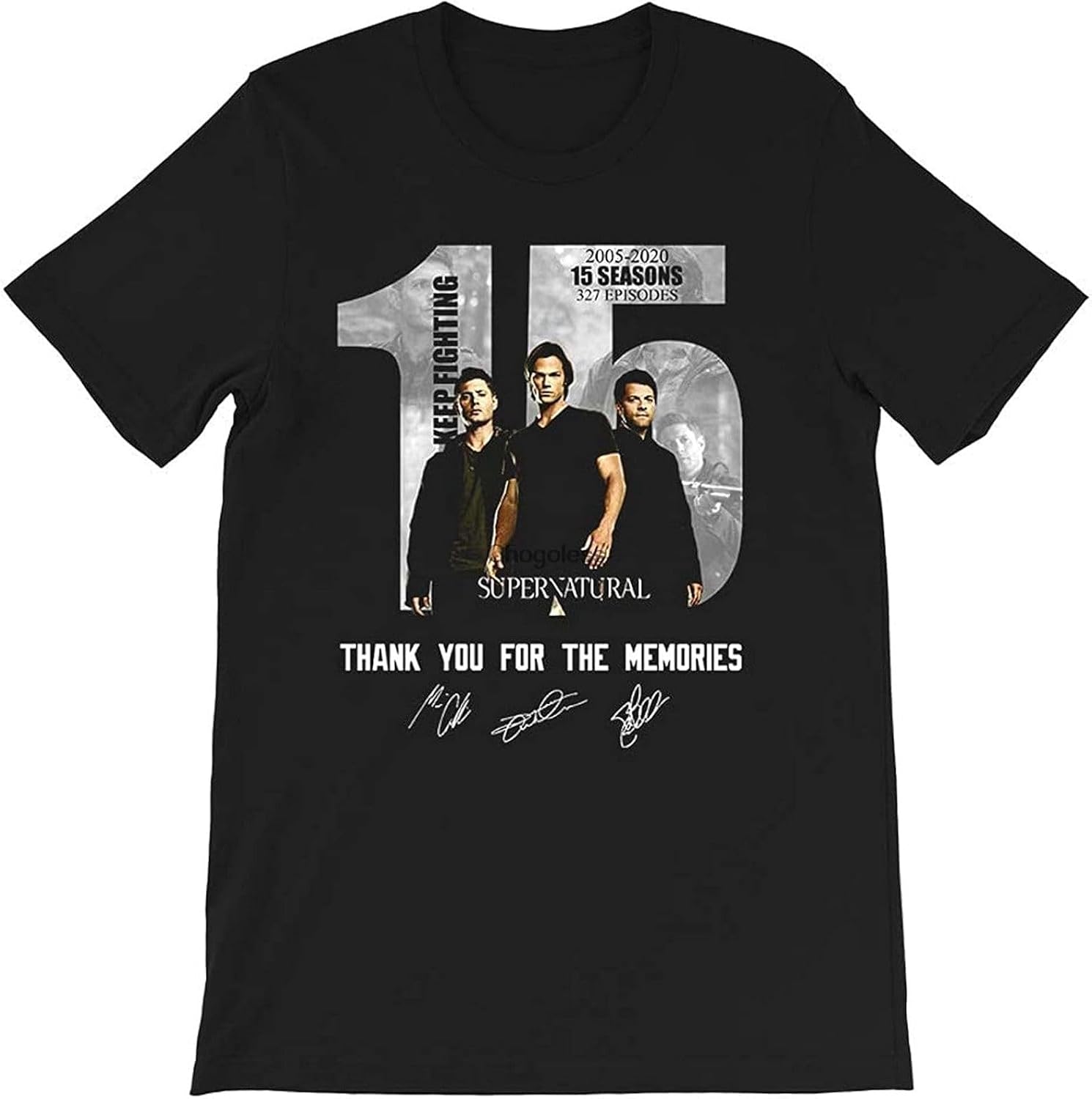 15 Years ofSupernatural Thanks for Your Memories SamDeanWinchesters Gift Mens Men Unisex Men T Shirt 3XL чёрный