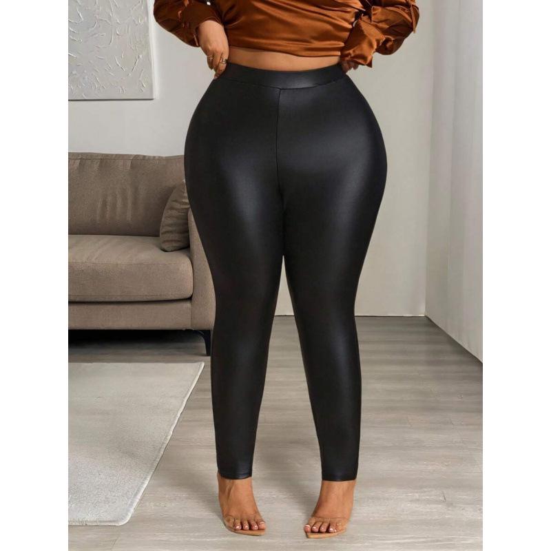 Z 11554 Women's Colorful Leather Pants
