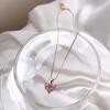 Niche Pink Heart Gemstone Pendant Earrings & Necklace Set in S925 Silver