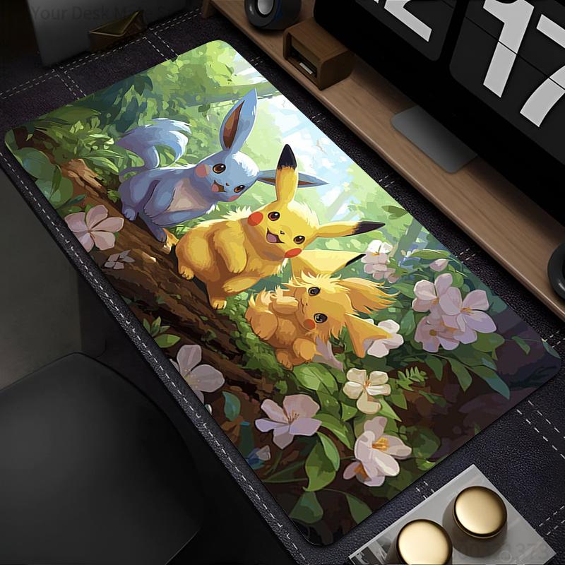 Tappetino per mouse Pokemon Pikachu Computer Laptop Anime Tastiera Mouse Pad XXL Grande Mousepad Tastiere Pad Decorazione per Gamers Tappetino da scrivania