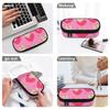 Pen Case Printed Strong Polyester Fabric Smooth Zipper with Pen Slots Mesh Pocket and Spacious Main Compartment for Boys Girls