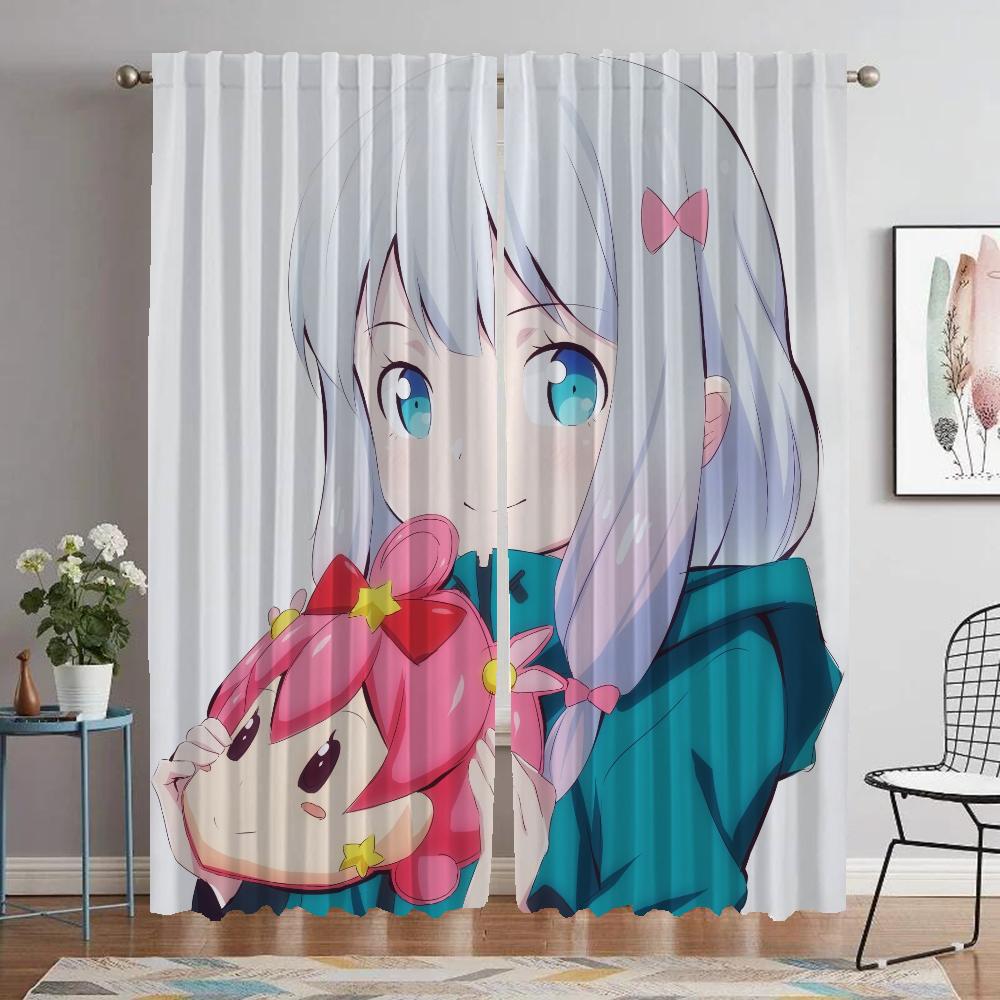 Window Curtain for Room 2 Panel Eromanga Sensei Shades Modern Living Room Curtains Partition Home Interior Curtains Kitchen