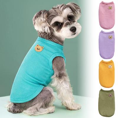 M-2XL Summer Pet Cat Vest Pet Puppy Dog Clothes Breathable Waverg Dog Vest for Small Dogs Teddy Dog Vest Pet Clothing