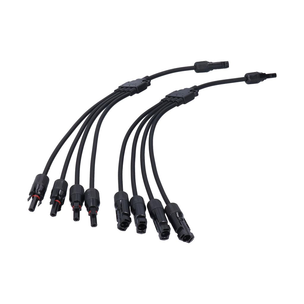 Solar Panel Connector 4 Branch Y Type Parallel Connector Solar Panel Extension Cable PV Wire Adapter