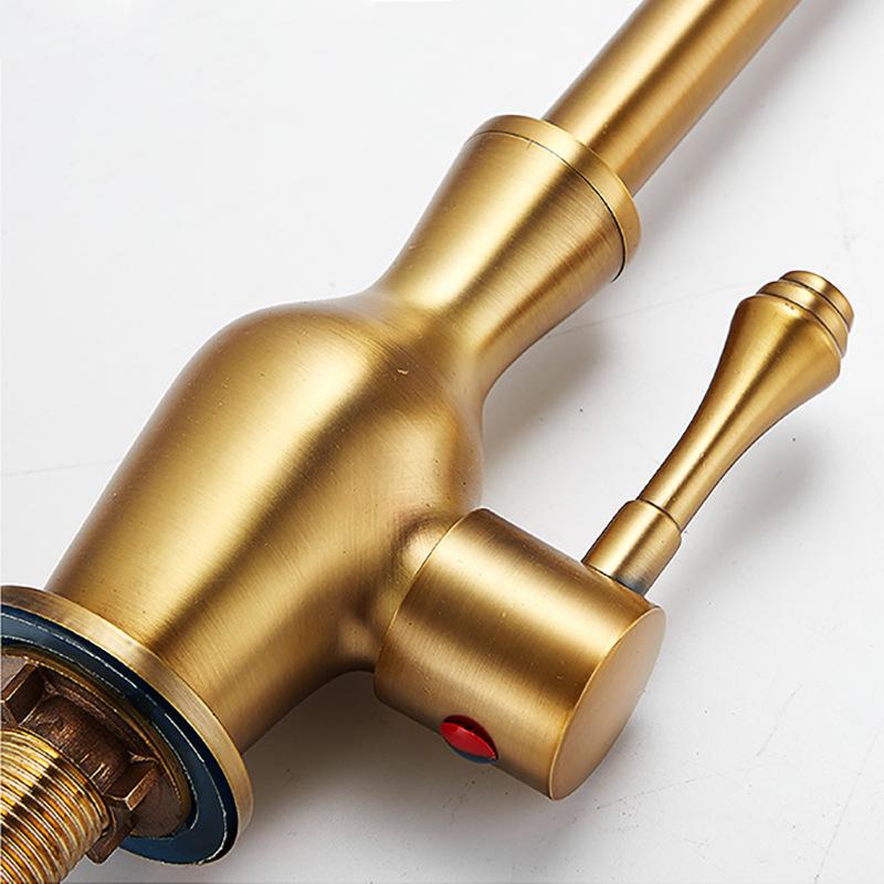 Antike Kaltwasserarmatur Küchenarmaturen 360 Schwenkbar Balkon Außen Spültischarmatur