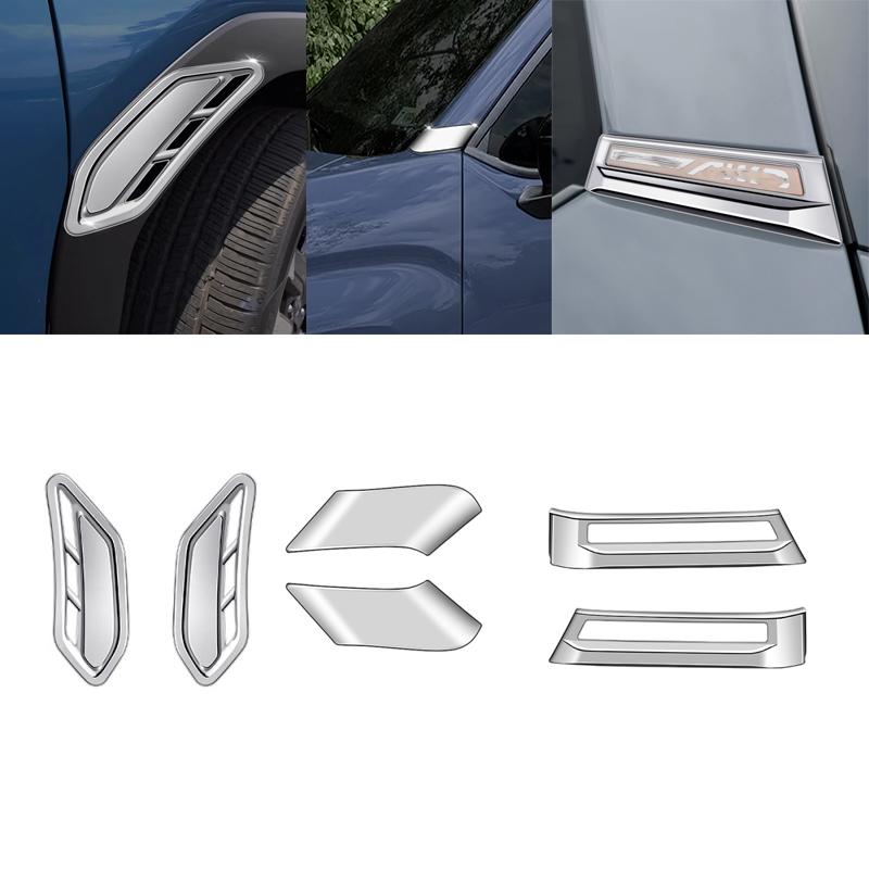 For Subaru Forester 2024 2025 2026  Front Side Foliage Leaf Fender Vent Air Outlet A C Pillar Trim Rear Window Quarter Cover