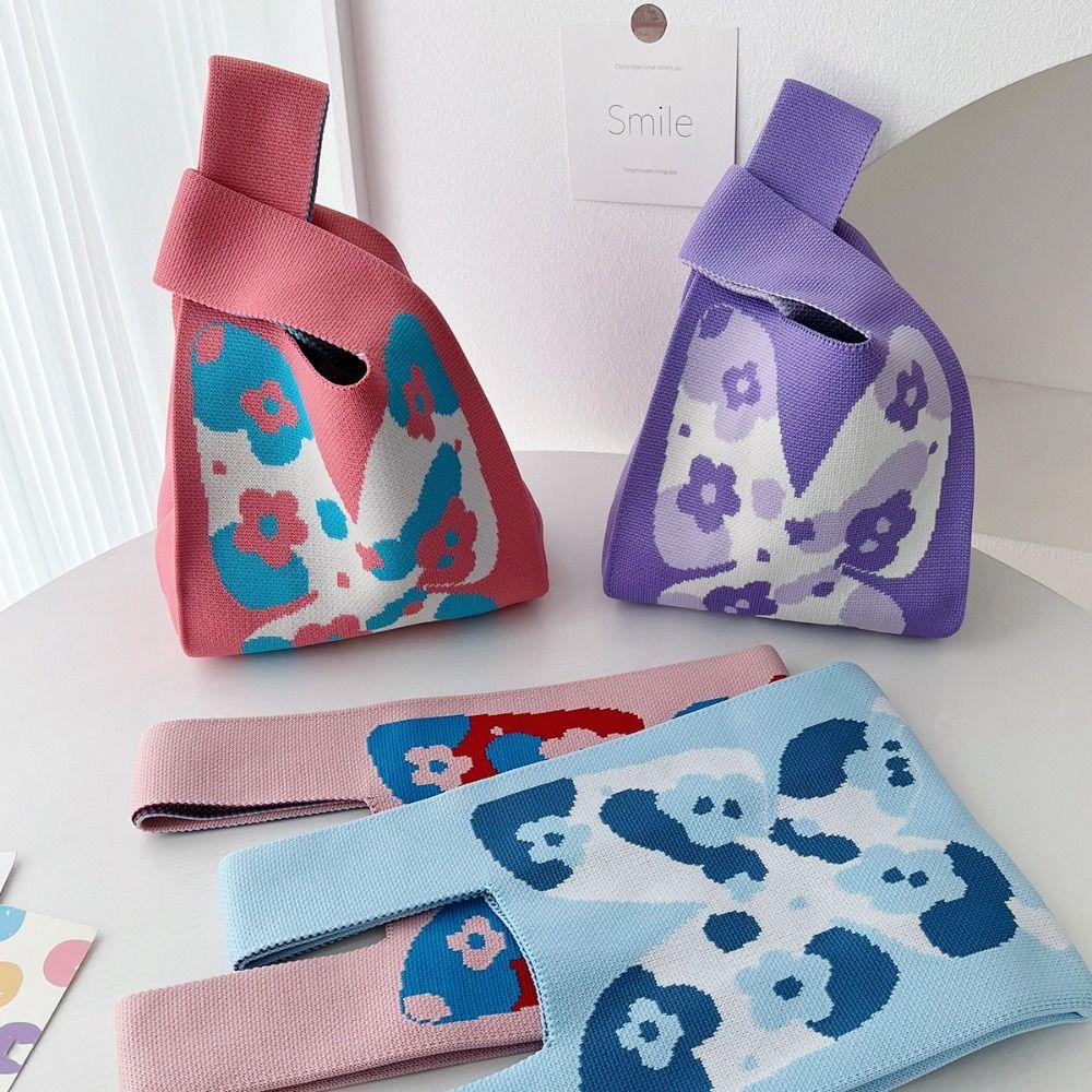 

Бабочка Вязаная Сумка Жилет Сумка Сумки для покупок Портативная сумка-тоут