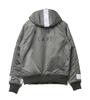 Alpha Industries Patched Hooded Rib Men's Jacket, TA1674, RP.GRAY