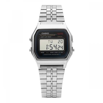 A159w N1df  A159w N1  Digital Square Vintage Retro Public Metal Watch