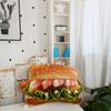 Kawaii Hamburge Doll Plush Toy Stuffed Pillow Room Decoration Blanket Cushion Birthday Gifts