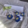 Artificial Poppy like Flowers Core Content 4 Headed Corn Poppy Decorations for Weddings Homes Photography Props Lifelike Design