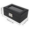 Black Watch Box Carbon Fiber Watch Display Elegant Watch Organizer  Jewelry Display