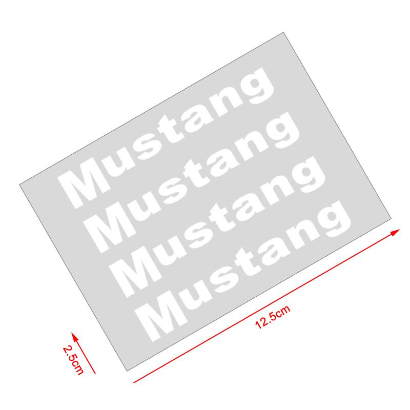 4Pcs Car Door Handle Stickers Tire Rear View Mirror Decals For Ford Mustang ST Line Mondeo Focus Fiesta Escape Kuga Ecosport Ranger EXplorer Stickers