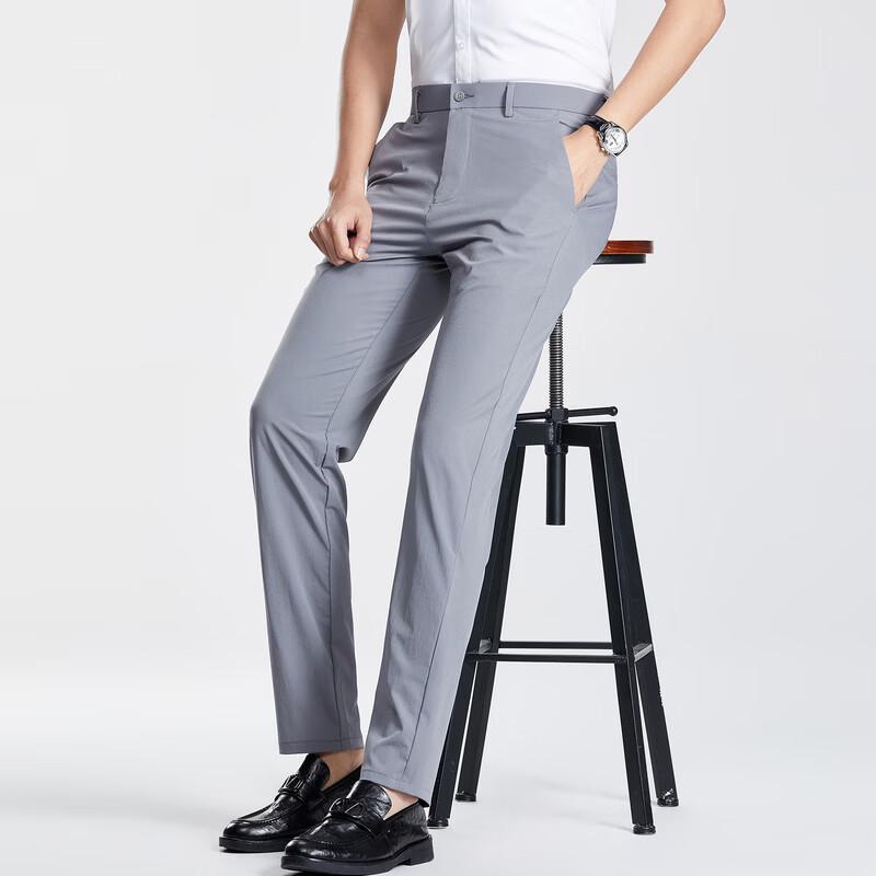LangSha Men's Business Casual Slim Fit Long Pants