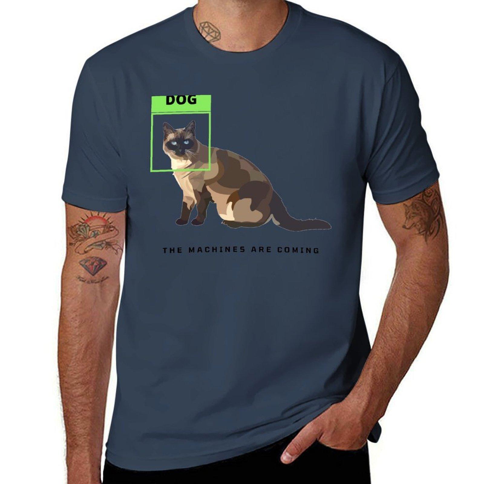 The Machines Are Coming Sticker Tshirt Lightweight Print Tshirt S