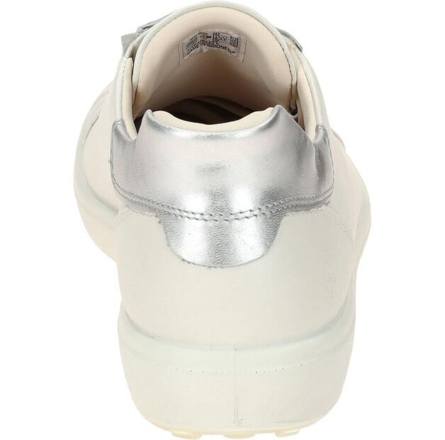 Women's Ecco Soft Easy Slip Low Premium-leather White