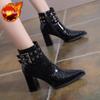 Black Women's Ankle Boots Autumn Winter 2024 Booties Y2k On Promotion Chic and Elegant Sale Trend Comfortable Female Short Shoes
