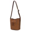 Polyester Shoulder Bag, Crossbody Bag Unisex Dark Brown Casual