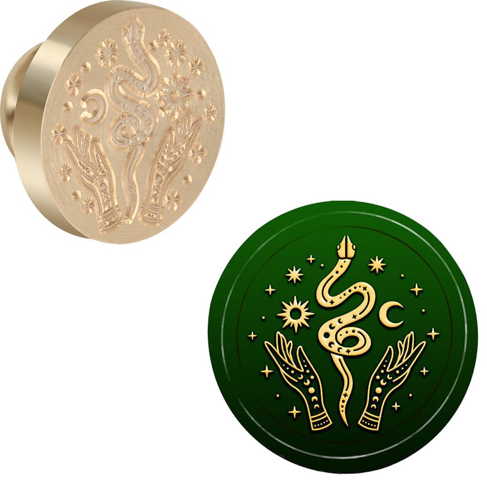 Lion, Crab, Snake, Elephant, Dragon Wax Seal Stamp Retro Sealing Wax Stamp Animals Collection 25mm Removable Brass Head for Enve