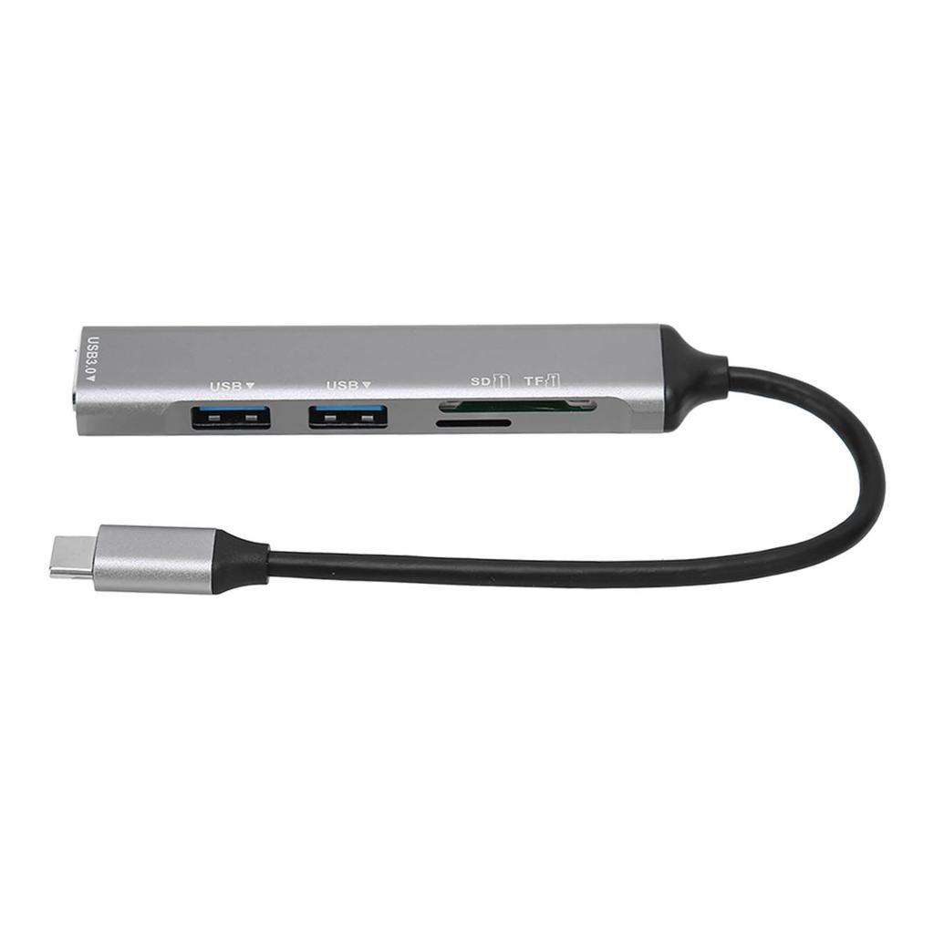 USB C Hub 5 in 1 Plug and Play Type C Hub Metal Electronics Type C Docking Station USB C Adapter for Windows for Linux