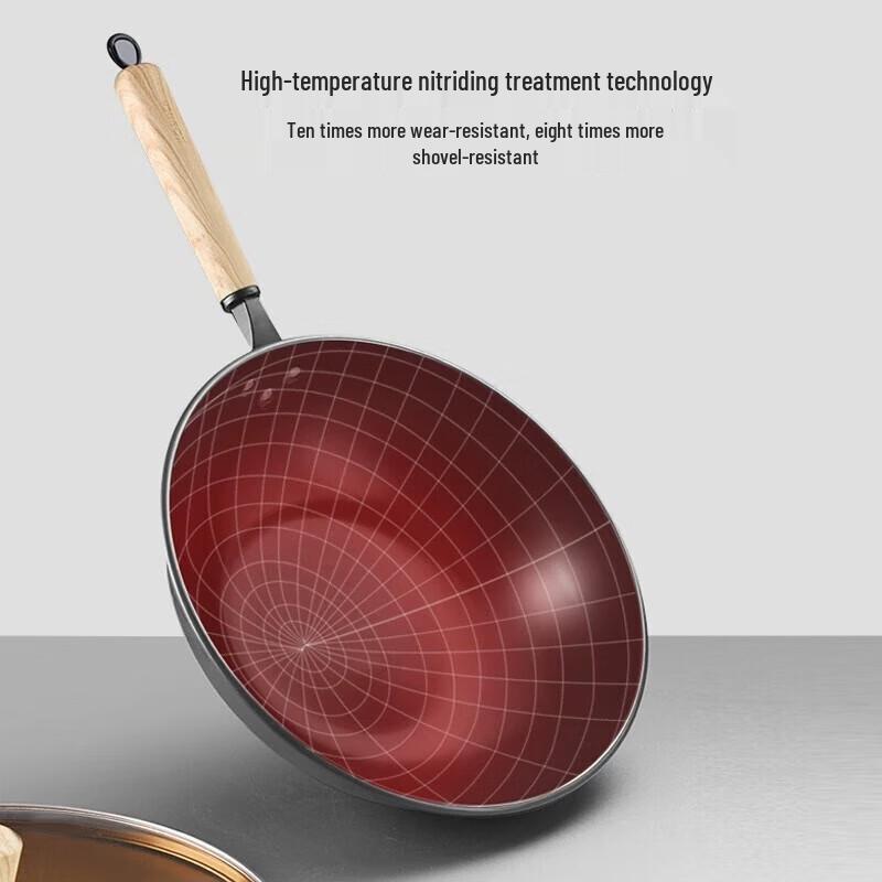 Kangbach Craftsman 32cm Uncoated Iron Wok