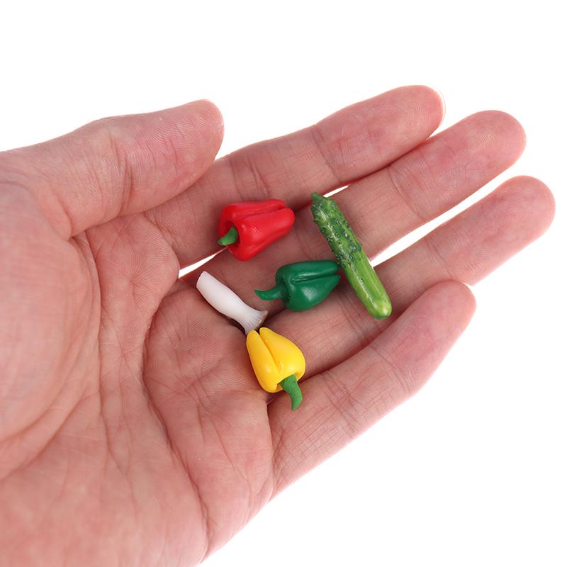 1/12 Dollhouse Miniature Vegetables Model Mini Food Play Accessories Toys