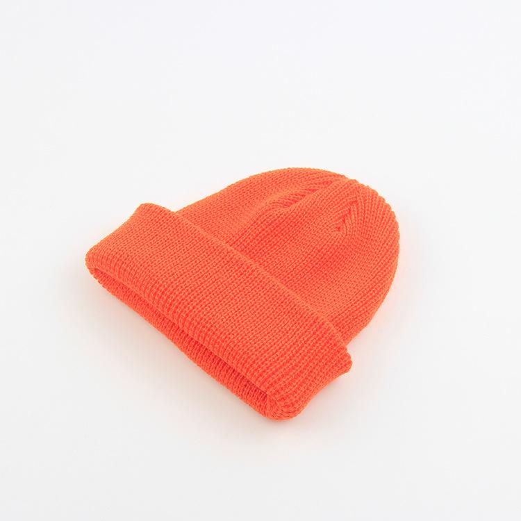 Hat autumn and winter melon fur hat men's knitted wool hat street hooligan hat yuppie winter bag head cold hat tide