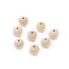 100Pcs 6/8/10/12/14mm Wooden Loose Beads for DIY Jewelry Earring Bracelet Craft