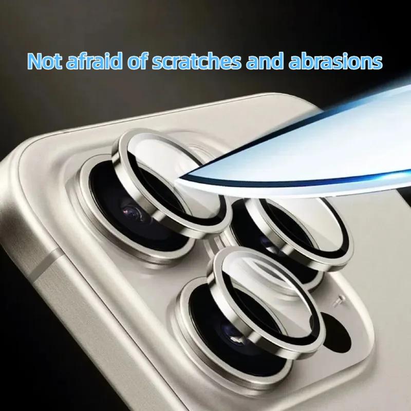 HD 9H Metal Camera Glass Protect Cover for IPhone 17 Air 16 15 14 Plus 13 Pro Max Anti-Scratch 3D Lens Tempered Film Accessorios