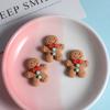 New Cute Gingerbread Man Phone Case Hair Accessories DIY Resin Accessories