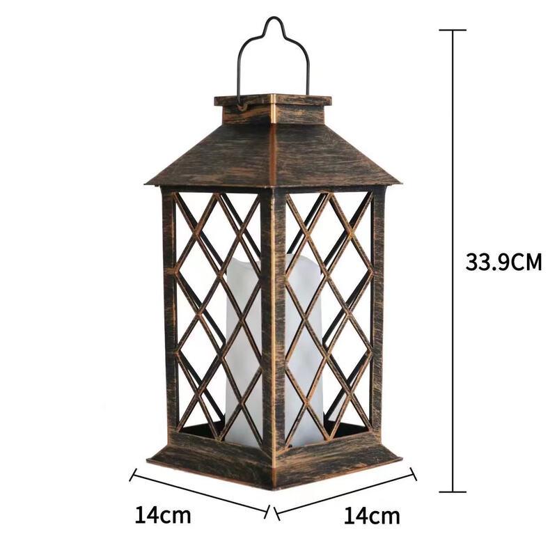 Nufeng Solar Outdoor Garden Candle Wind Lantern
