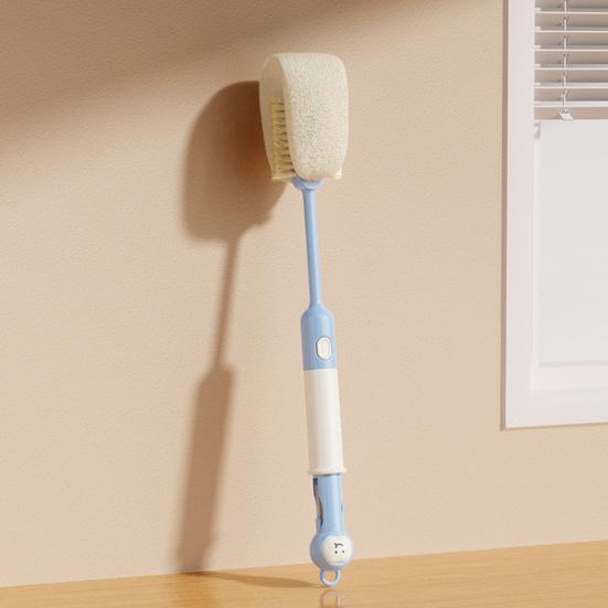 1/2Pcs 6-in-1 Water Bottle Cleaning Brush Food-Grade Bristles Multifunctional Bottles Straws Cups Mugs Scrubber Travel-Friendly Cleaning Tool