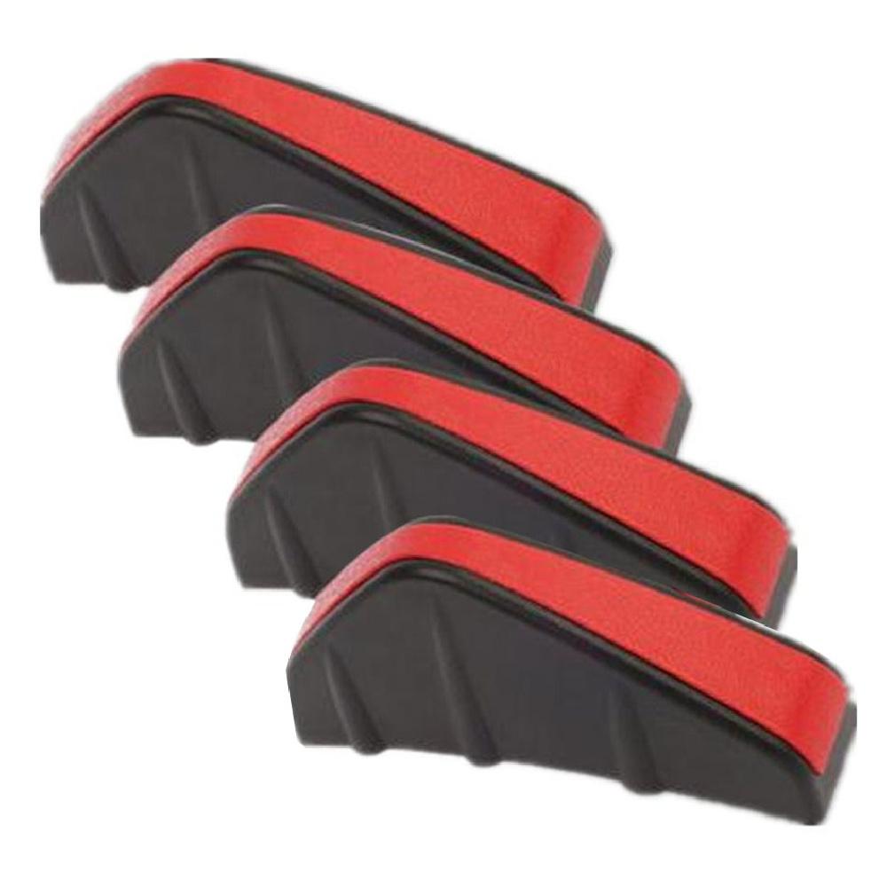 4X Rear Bumper Diffuser Fin Spoiler Lip Wing Splitter Protector Modified Car