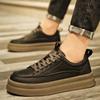 New Men Leather Casual Shoes Comfort Outdoor Sneakers Fashion Luxury Handmade Designer Shoes Tennis Masculino Men Business Shoes