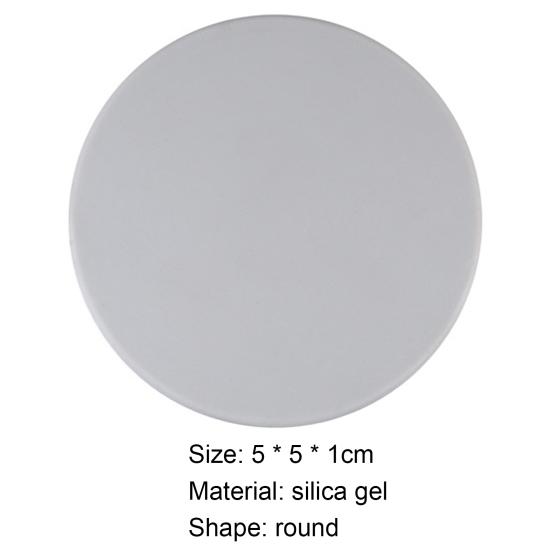 4 bucăți de protecție pentru mâner de ușă din silicon cu absorbție a șocurilor, anti-coliziune, rotunde, de culoare solidă, opritoare autoadezive pentru protecție pentru uși acasă